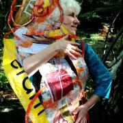 plastic people caught in the artist arms