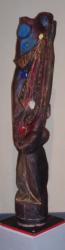 gardien de la forêt, sculpture bois