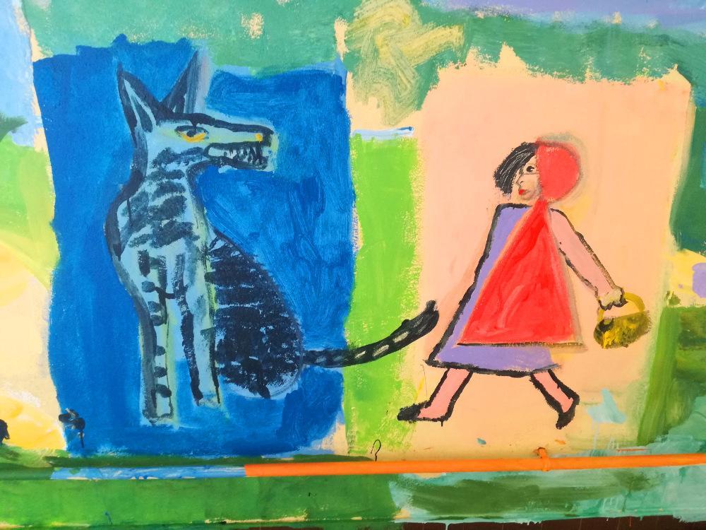 le Petit Chaperon rouge rencontre le loup